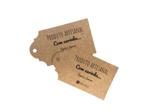 Tag Produto Artesanal Kraft