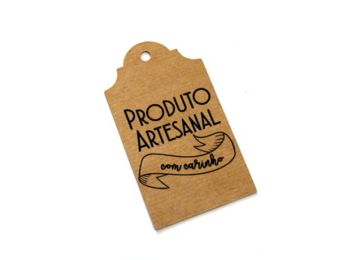 Tag Produto Artesanal Kraft