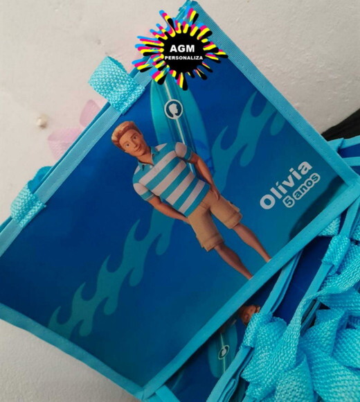 Bolsa Personalizada Tema Barbie e Outros...