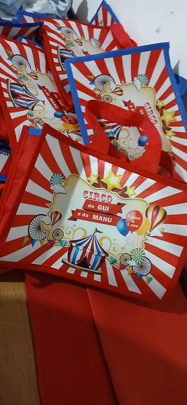 Bolsa Personalizada Tema Circo e Outros...