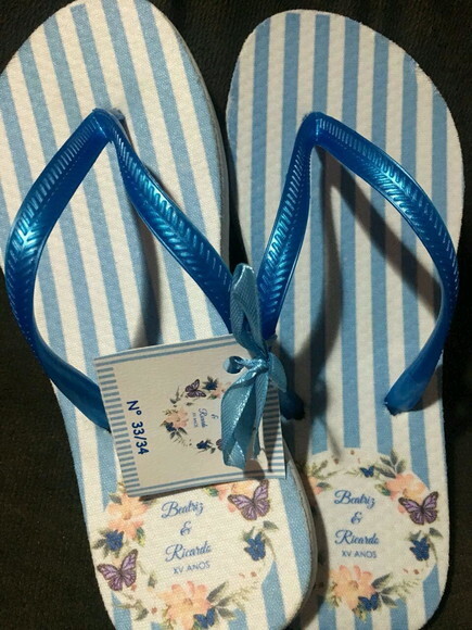 Chinelos Personalizados 15 Anos