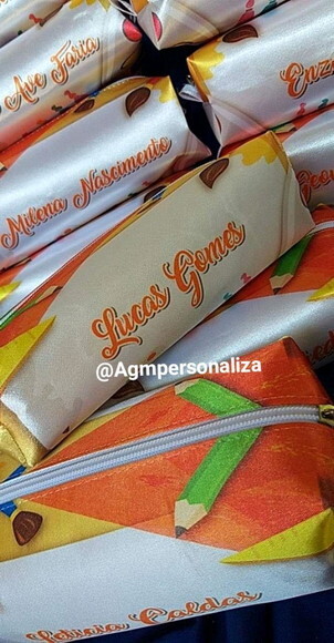 Estojo Escolar Personalizado Tema de Sua Preferência