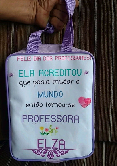 Lembrança Natal, Dia dos Professor Bolsa ou Porta Chuteiras