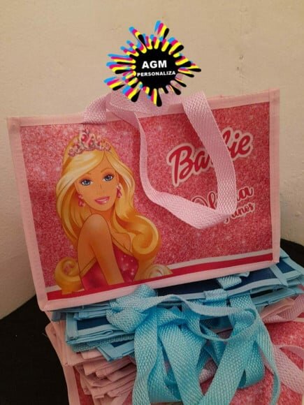 Bolsa Personalizada Tema Barbie e Outros...