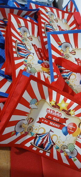 Bolsa Personalizada Tema Circo e Outros...