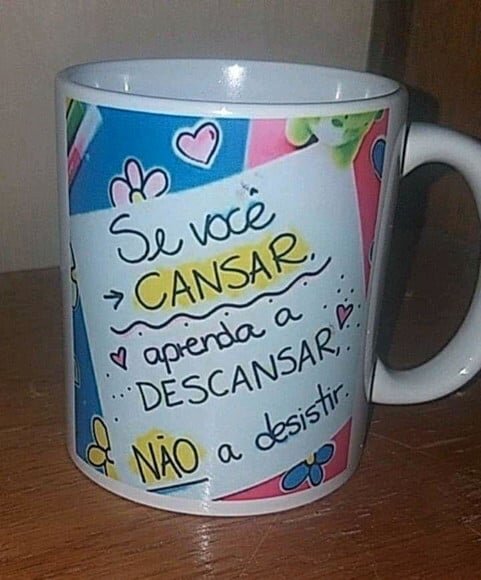 Caneca Porcelana Motivacional