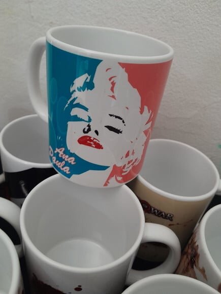 Caneca Porcelana Tema Café