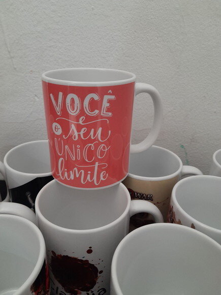 Caneca Porcelana Tema Café