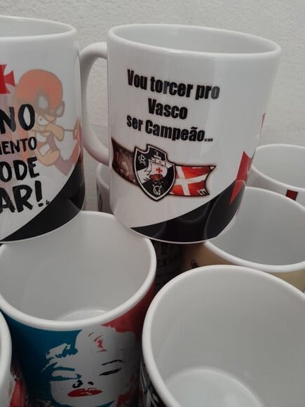 Caneca Tema Vasco ou Outros Times