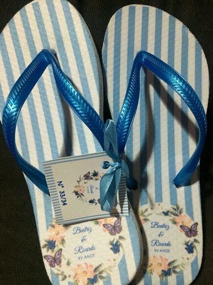 Chinelos Personalizados 15 Anos