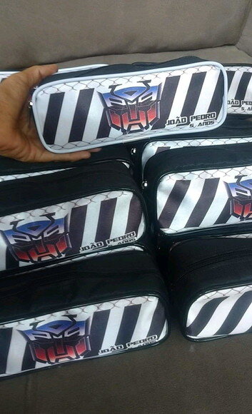 Estojo Escolar Personalizado Tema e Cor de Sua Preferência!