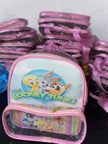 Mochila Cristal Personalizada Tema Brinquedos