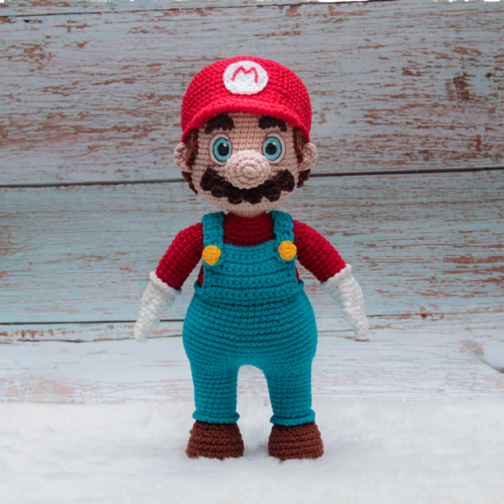 Boneco Mario Amigurumi