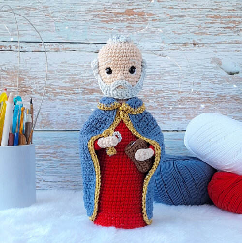Santinho Amigurumi / São Pedro