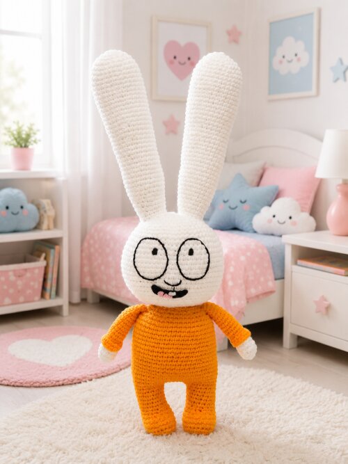 Coelho Gaspar Amigurumi
