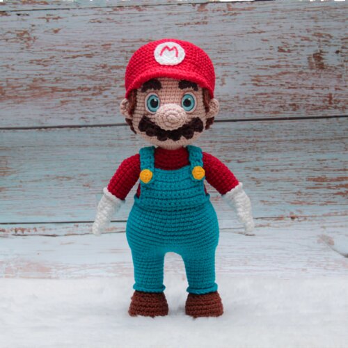 Boneco Mario Amigurumi