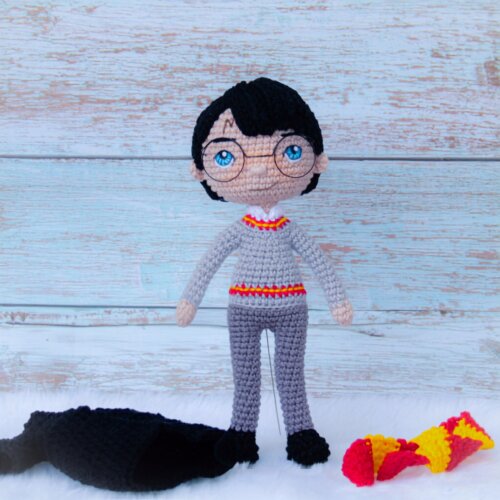 Boneco Amigurumi inspirado no Harry Potter