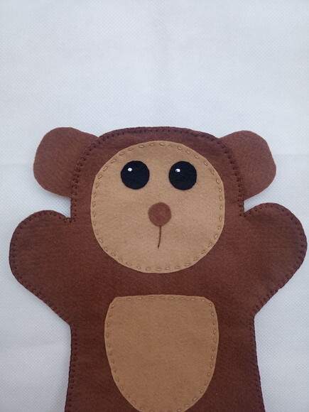 Fantoche de Feltro Macaco