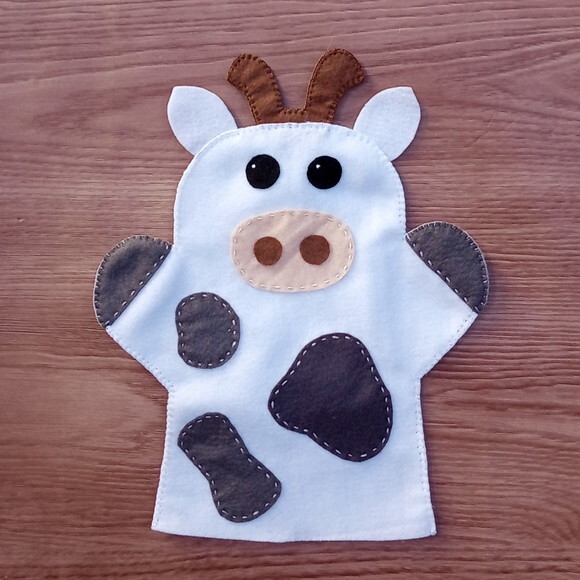 Fantoche de Feltro Vaca