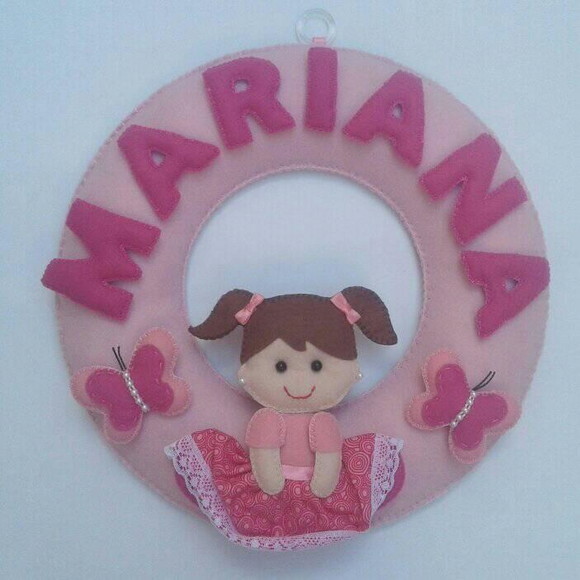 Guirlanda Porta Maternidade Bonequinha