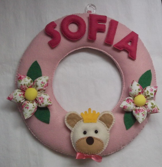 Guirlanda Porta Maternidade Flores