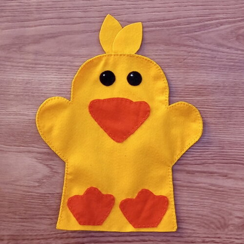 Fantoche de Feltro Pato