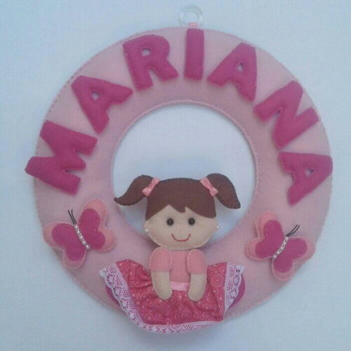 Guirlanda Porta Maternidade Bonequinha