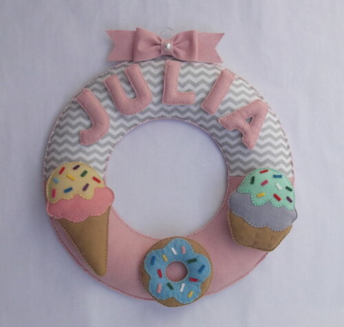 Guirlanda Porta Maternidade Doce Encanto