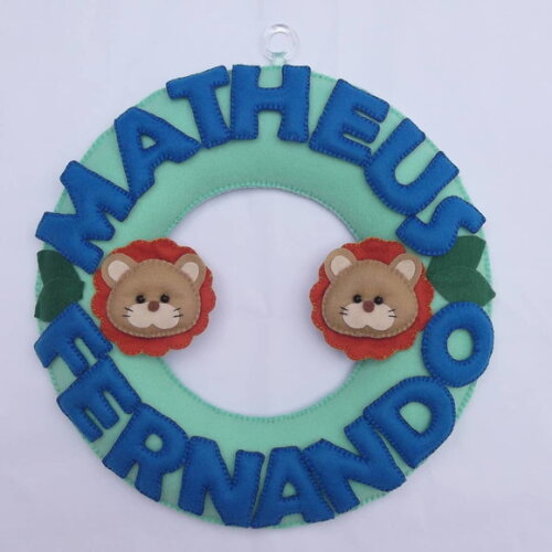 Porta Maternidade Safari Leãozinho