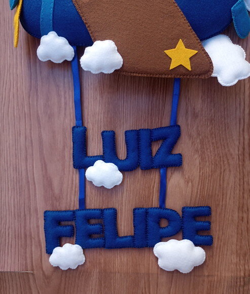Porta Maternidade Ursinho Aviador