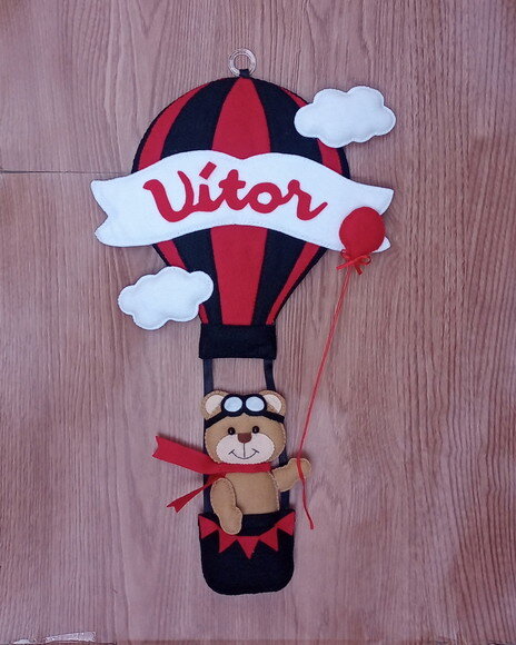 Porta Maternidade Ursinho no Balão