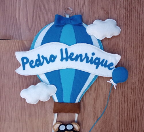 Porta Maternidade Ursinho no Balão