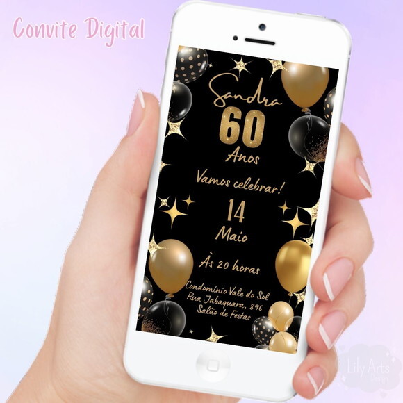 Convite Digital 60 Anos