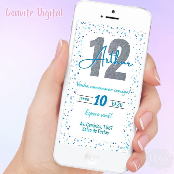 Convite Digital Aniversário Menino