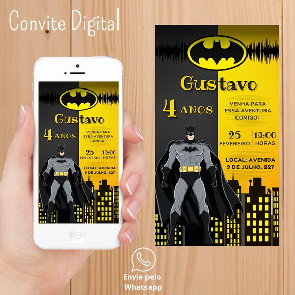 Convite Digital Batman