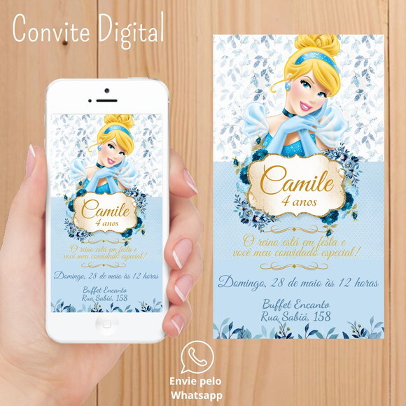 Convite Digital Cinderela