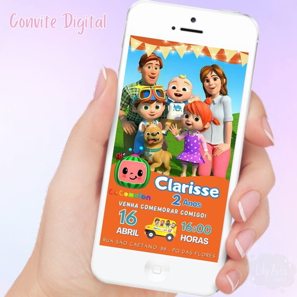 Convite Digital Cocomelon