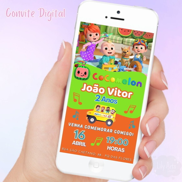 Convite Digital Cocomelon