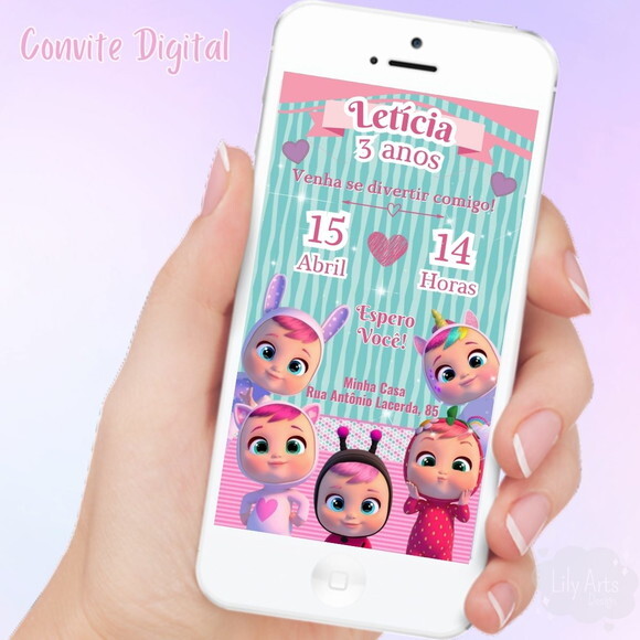 Convite Digital Cry Babies