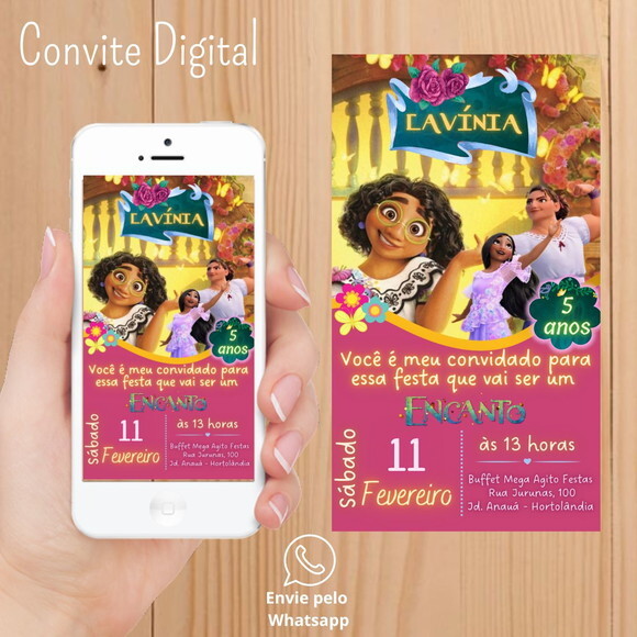 Convite Digital Encanto Filme Disney