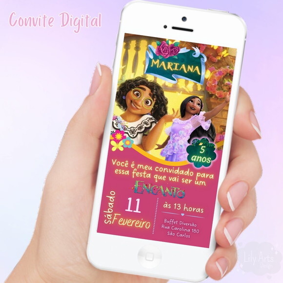 Convite Digital Encanto Filme Disney