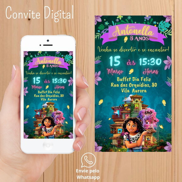 Convite Digital Encanto Filme Disney