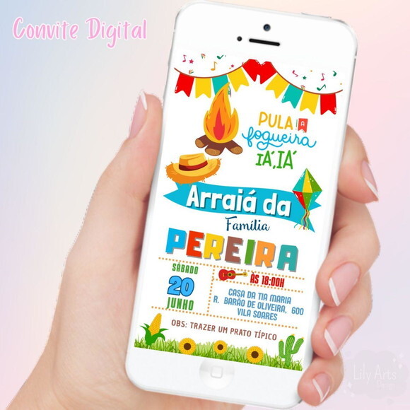 Convite Digital Festa Junina