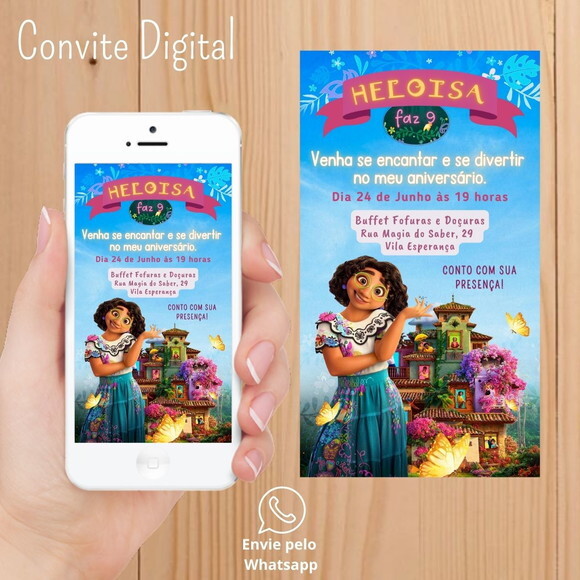 Convite Digital Filme Encanto