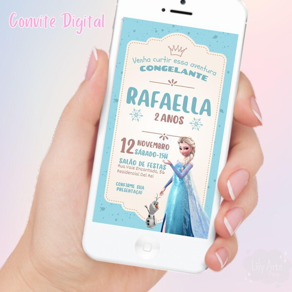 Convite Digital Frozen