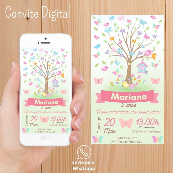 Convite Digital Jardim das Borboletas