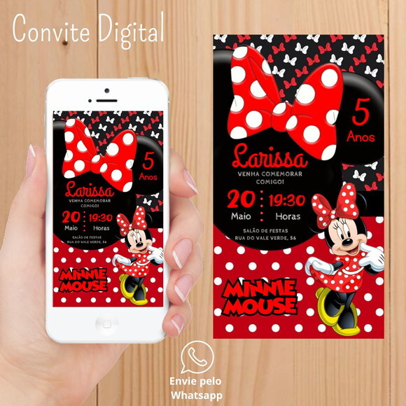 Convite Digital Minnie