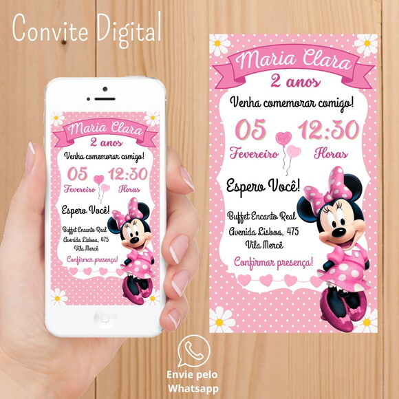 Convite Digital Minnie