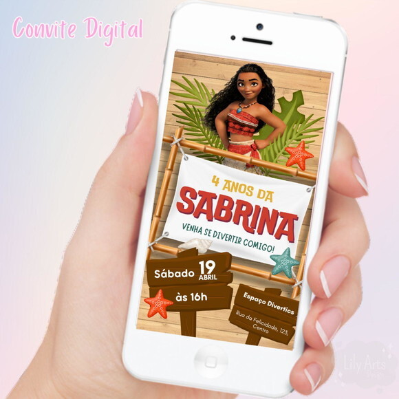 Convite Digital Moana