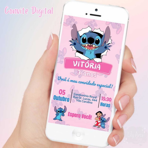 Convite Digital Stitch